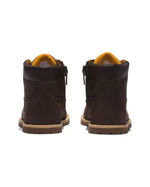 Timberland Kids レザー アンクルブーツ - Brown - サムネイル3
