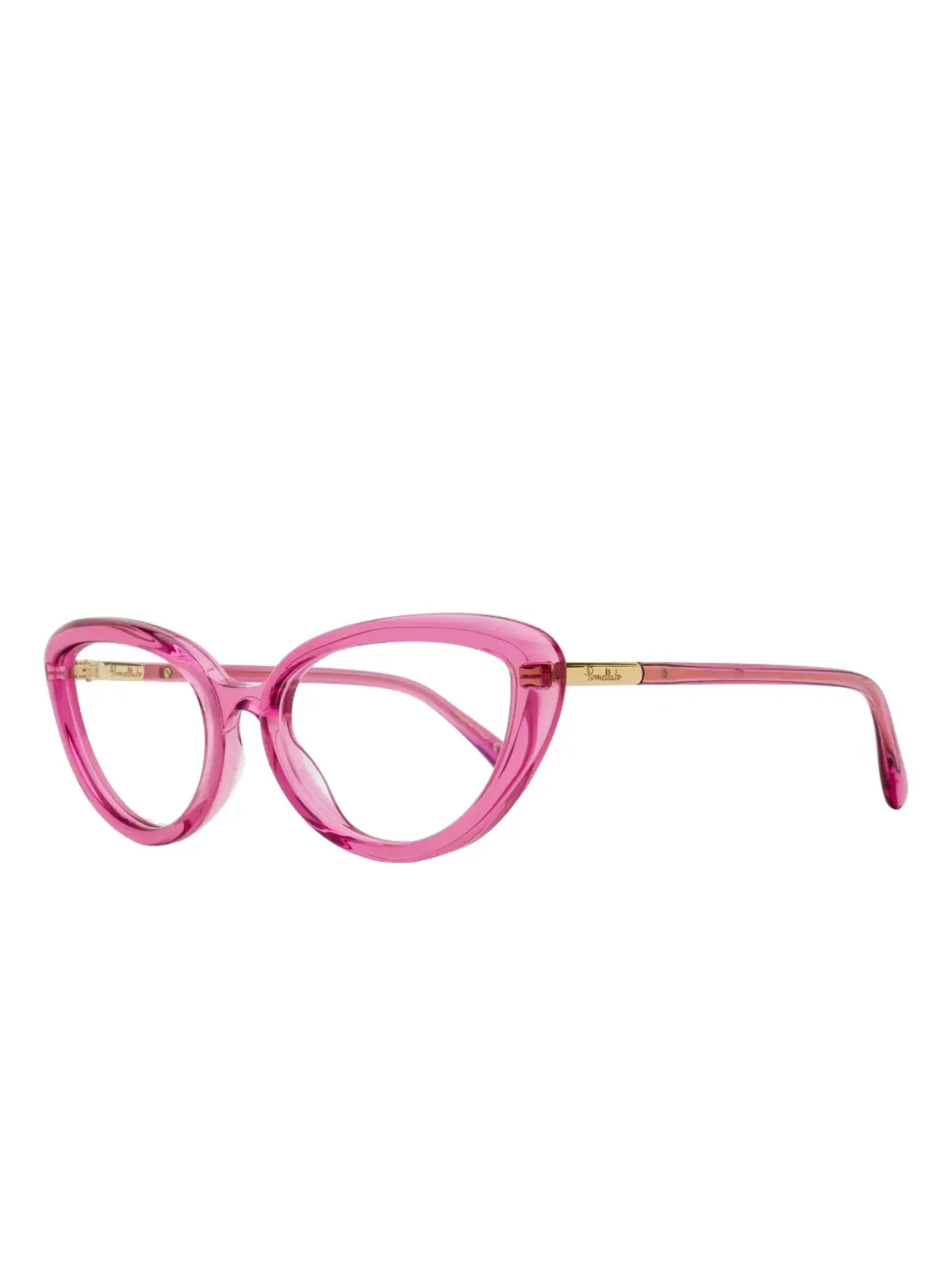 Pomellato Eyewear PM0112 キャットアイ メタルフレームのメガネ - 画像2