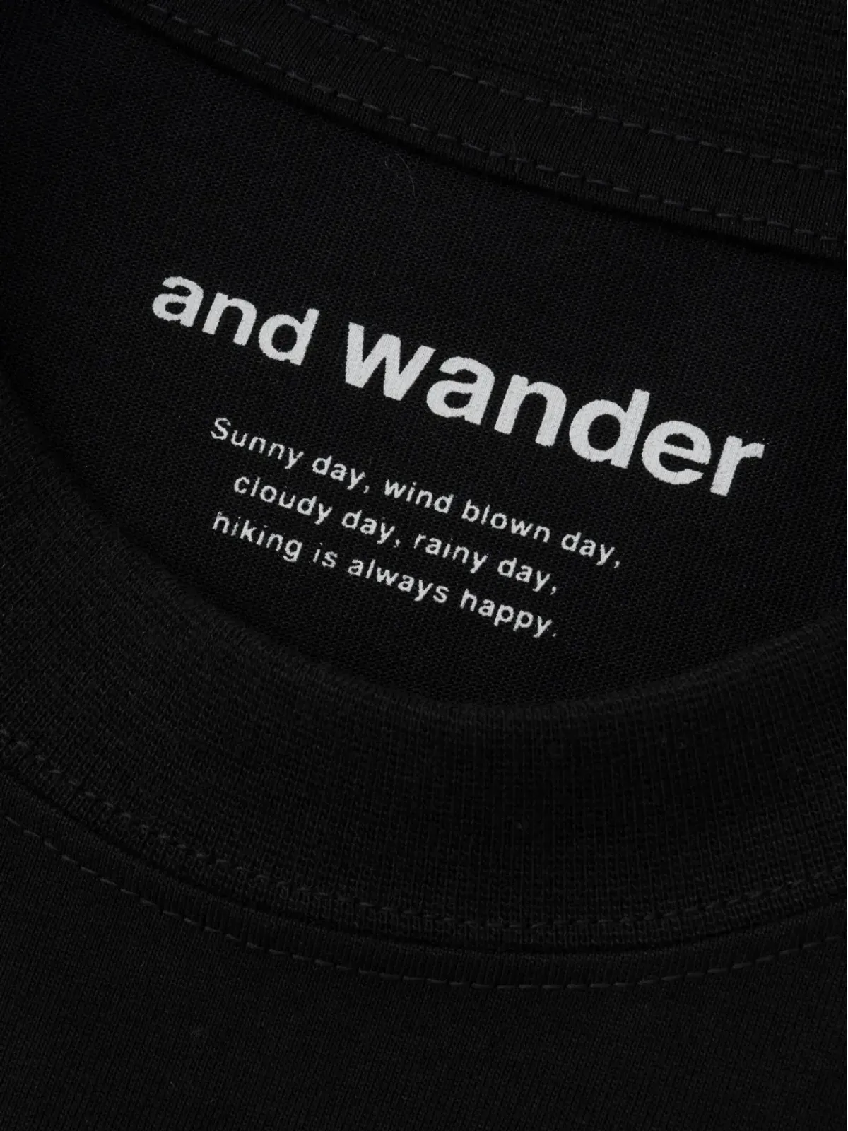 and Wander グラフィックスタンプTシャツ - 画像5