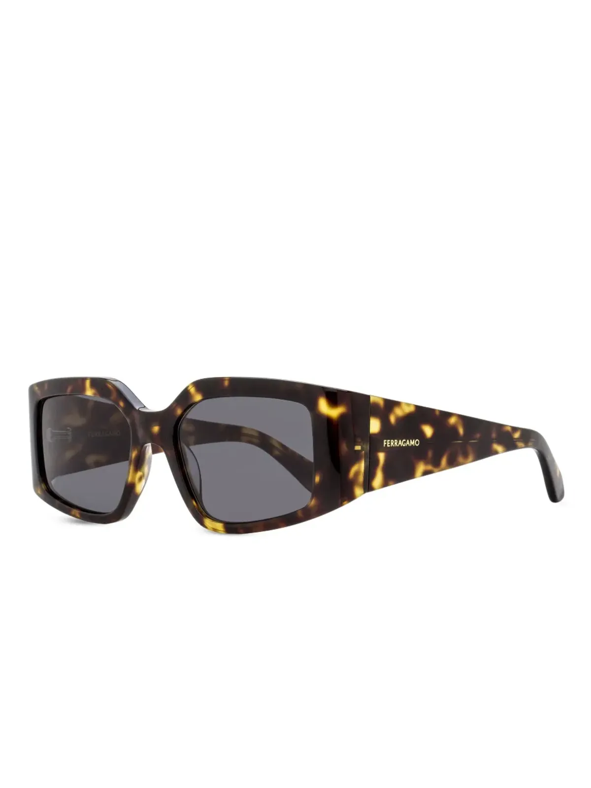 Ferragamo Eyewear べっこう調サングラス - ブラウン - 画像2