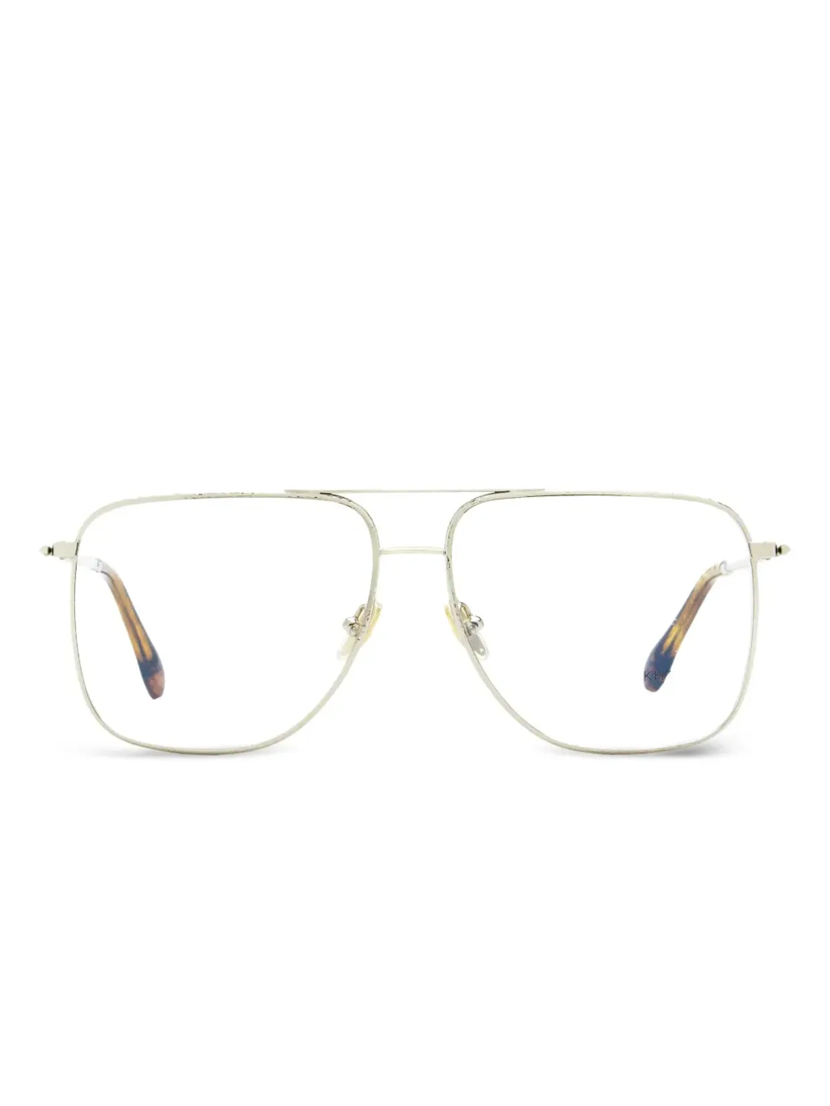 Victoria Beckham Eyewear 2212 メタリックフレーム眼鏡 - シルバー - 画像2
