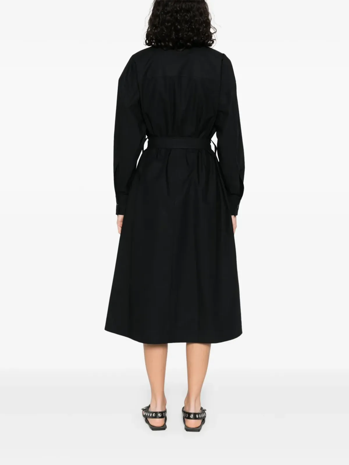 JIL SANDER+ コットン ミディドレス - 画像4