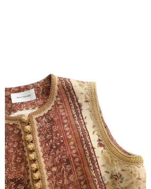 INTO THE EAST Quercus printed waistcoat - サムネイル4