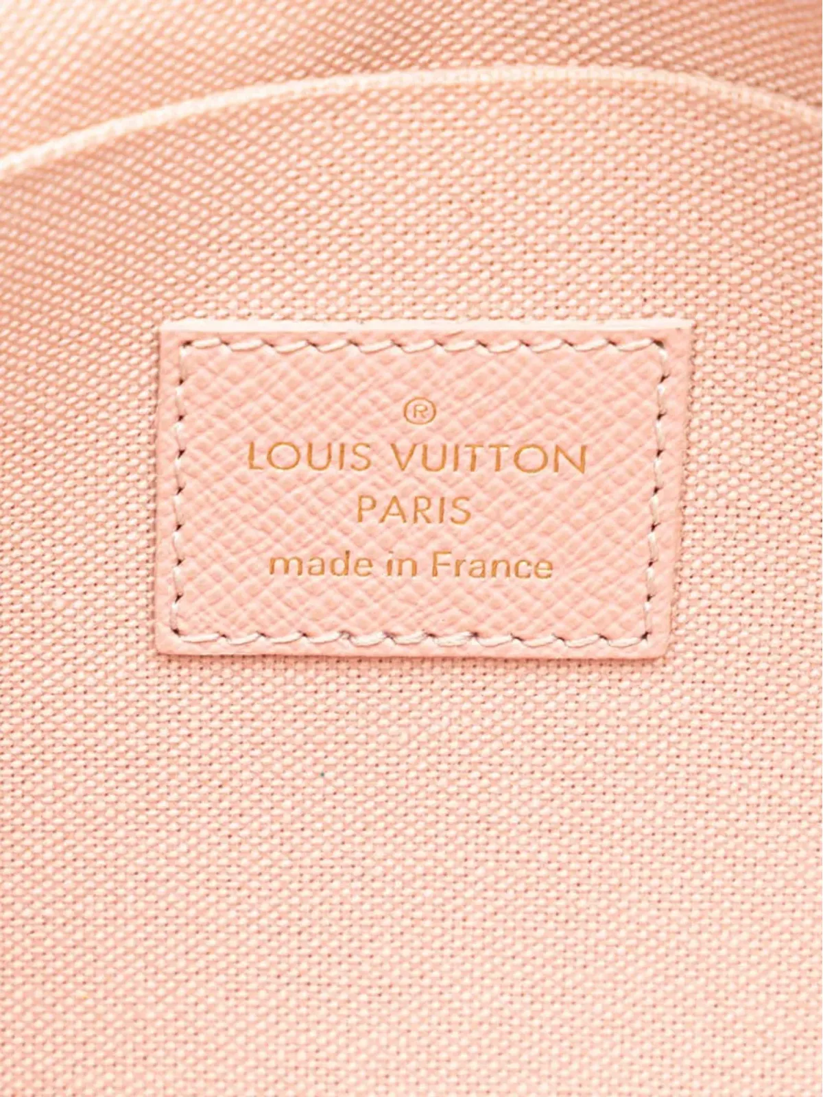 Louis Vuitton ビンテージ ダミエ・アズール キャンバス/カーフスキン ポシェット・フェリシー クロスボディバッグ ピンク - 画像5