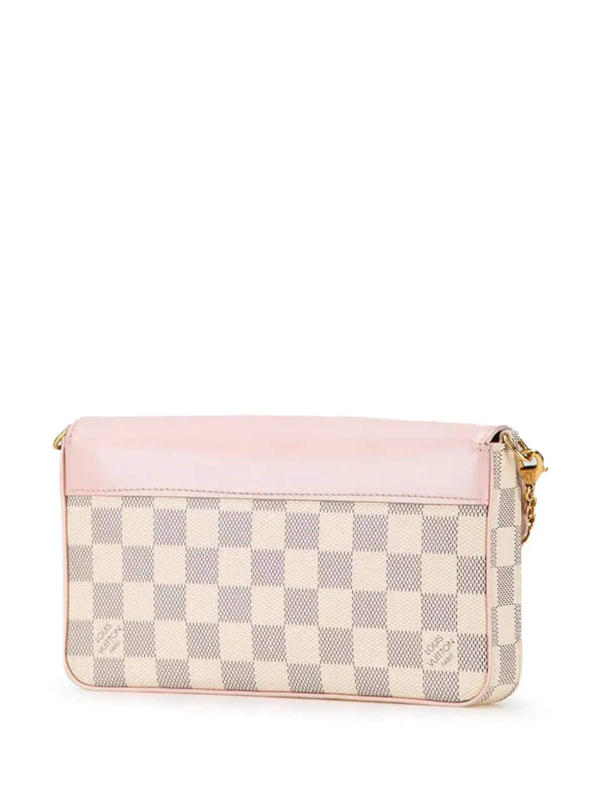 Louis Vuitton ビンテージ ダミエ・アズール キャンバス/カーフスキン ポシェット・フェリシー クロスボディバッグ ピンク - 画像2