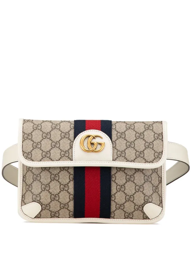 Gucci Pre-Owned Gucci Pre-Owned ビンテージ 2016年〜現在 GG Supreme Ophidia ベルトバッグ - ブラウンの商品画像