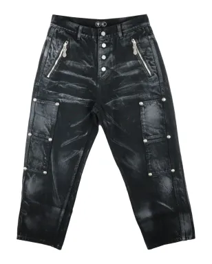 THUG CLUB Leave a Trace jeans - Black - サムネイル1