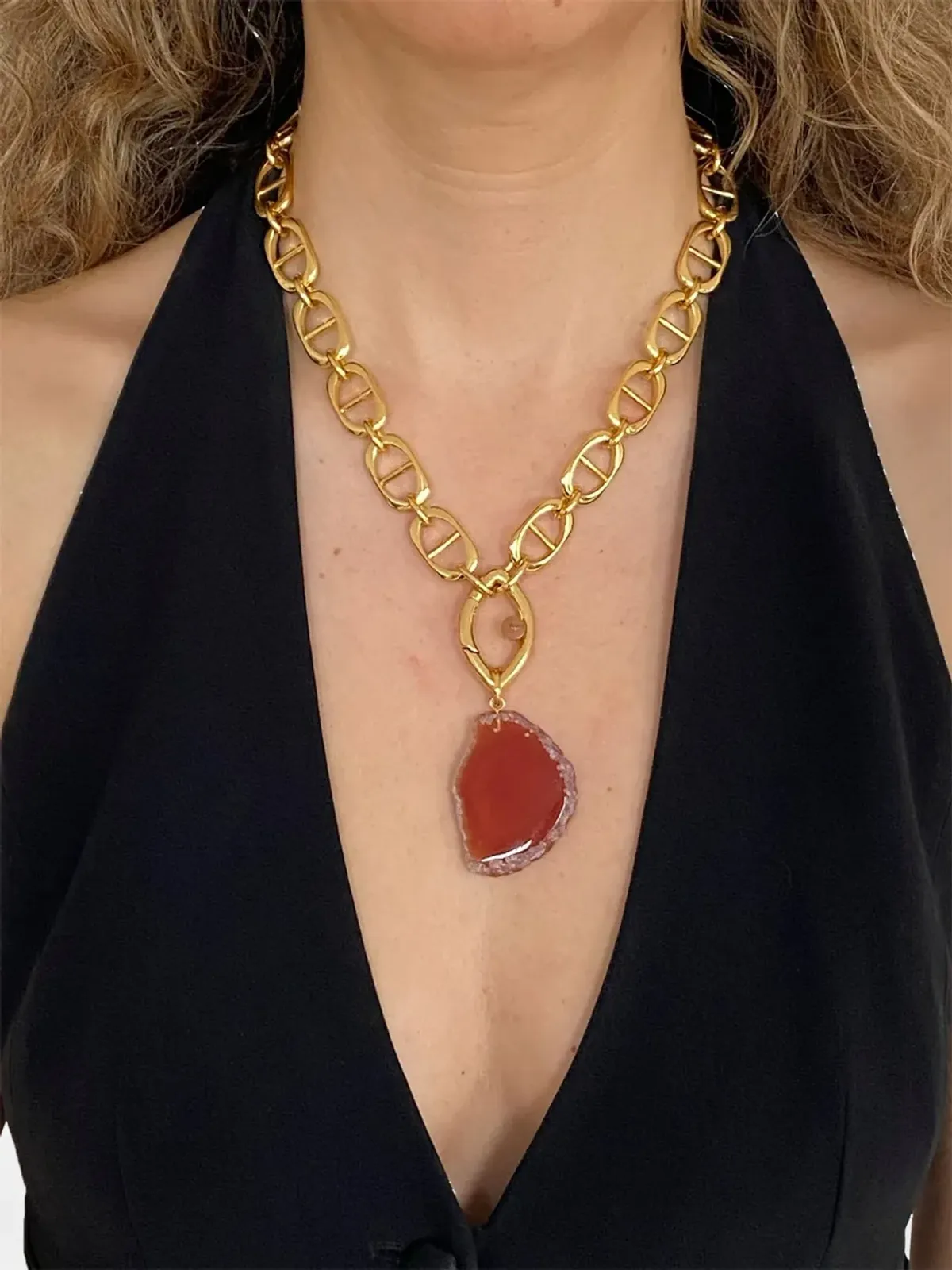 Capsule Eleven x Pantone gemstone-pendant ネックレス - Gold - 画像2