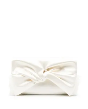Anya Hindmarch ボウ クラッチバッグ - White - サムネイル1