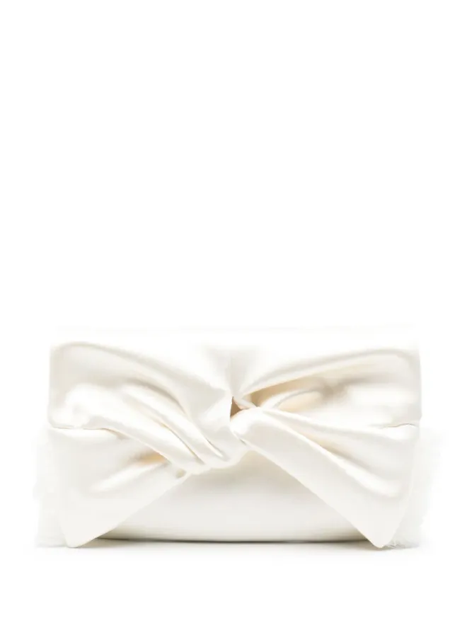 Anya Hindmarch Anya Hindmarch ボウ クラッチバッグ - Whiteの商品画像