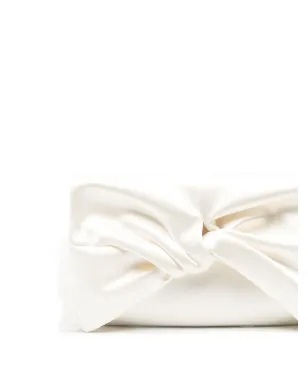 Anya Hindmarch ボウ クラッチバッグ - White - サムネイル4