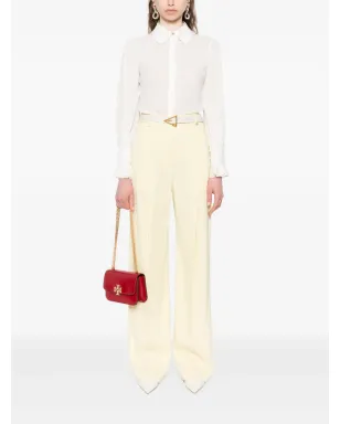 Elisabetta Franchi プリーツパンツ - イエロー - サムネイル2