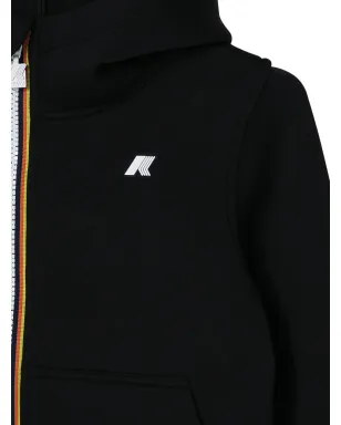K Way Kids ジップアップフーディー - ブラック - サムネイル3