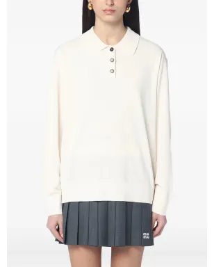 The Garment ロングスリーブポロシャツ - ベージュ - サムネイル1
