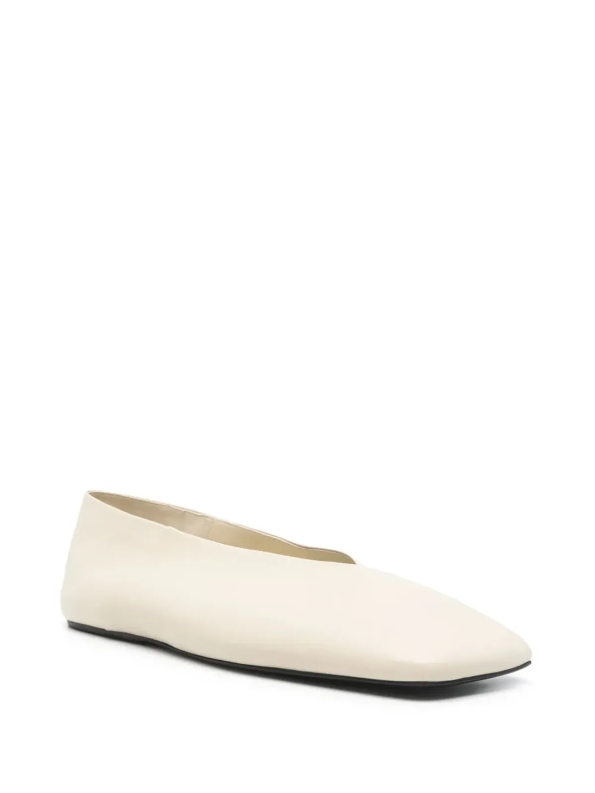 Jil Sander Pre-Owned レザー バレエシューズ - Neutrals - 画像2