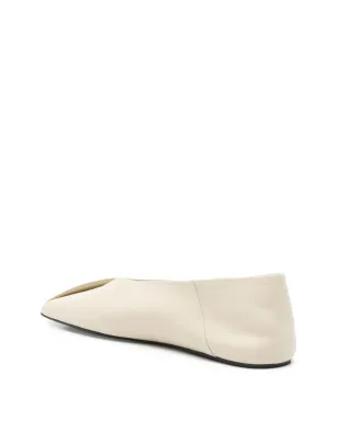 Jil Sander Pre-Owned レザー バレエシューズ - Neutrals - サムネイル3