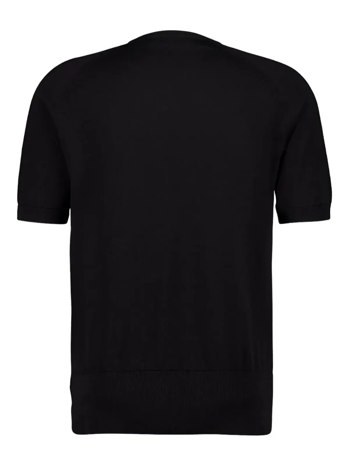 Piacenza Cashmere ブラックの半袖Tシャツ - 画像2