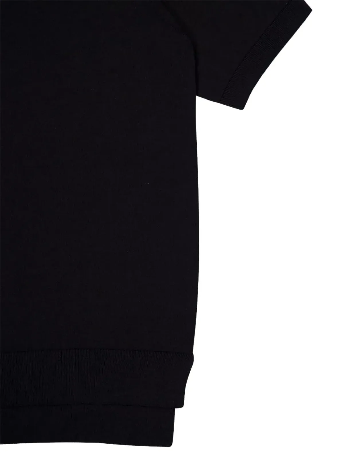 Piacenza Cashmere ブラックの半袖Tシャツ - 画像3