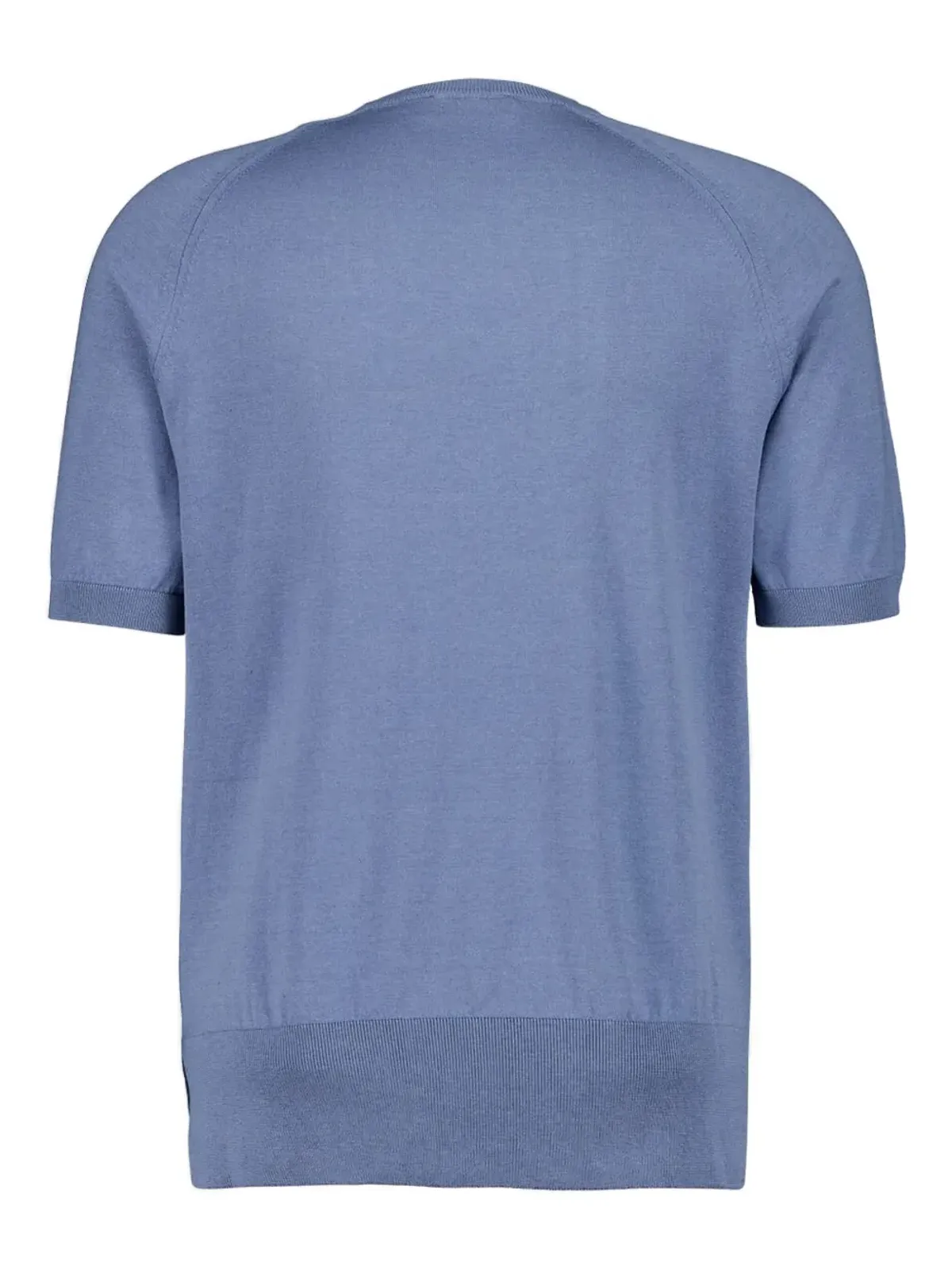 Piacenza Cashmere ラグラン袖 半袖セーター - Blue - 画像2