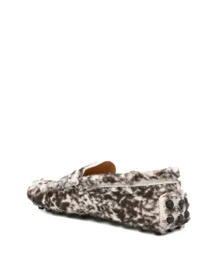 Tod's Gommino レオパード柄ポニーヘア ローファー - ブラウン - サムネイル3