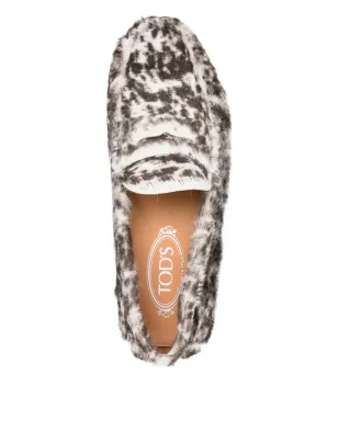Tod's Gommino レオパード柄ポニーヘア ローファー - ブラウン - サムネイル4