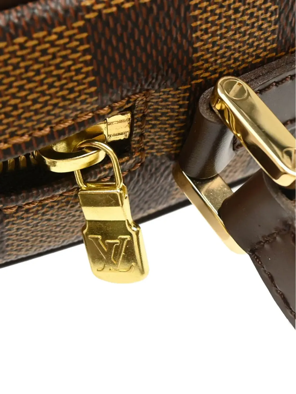 Louis Vuitton ビンテージ 2003 ダミエ・エベーヌ PM ショルダーバッグ - ブラウン - 画像5