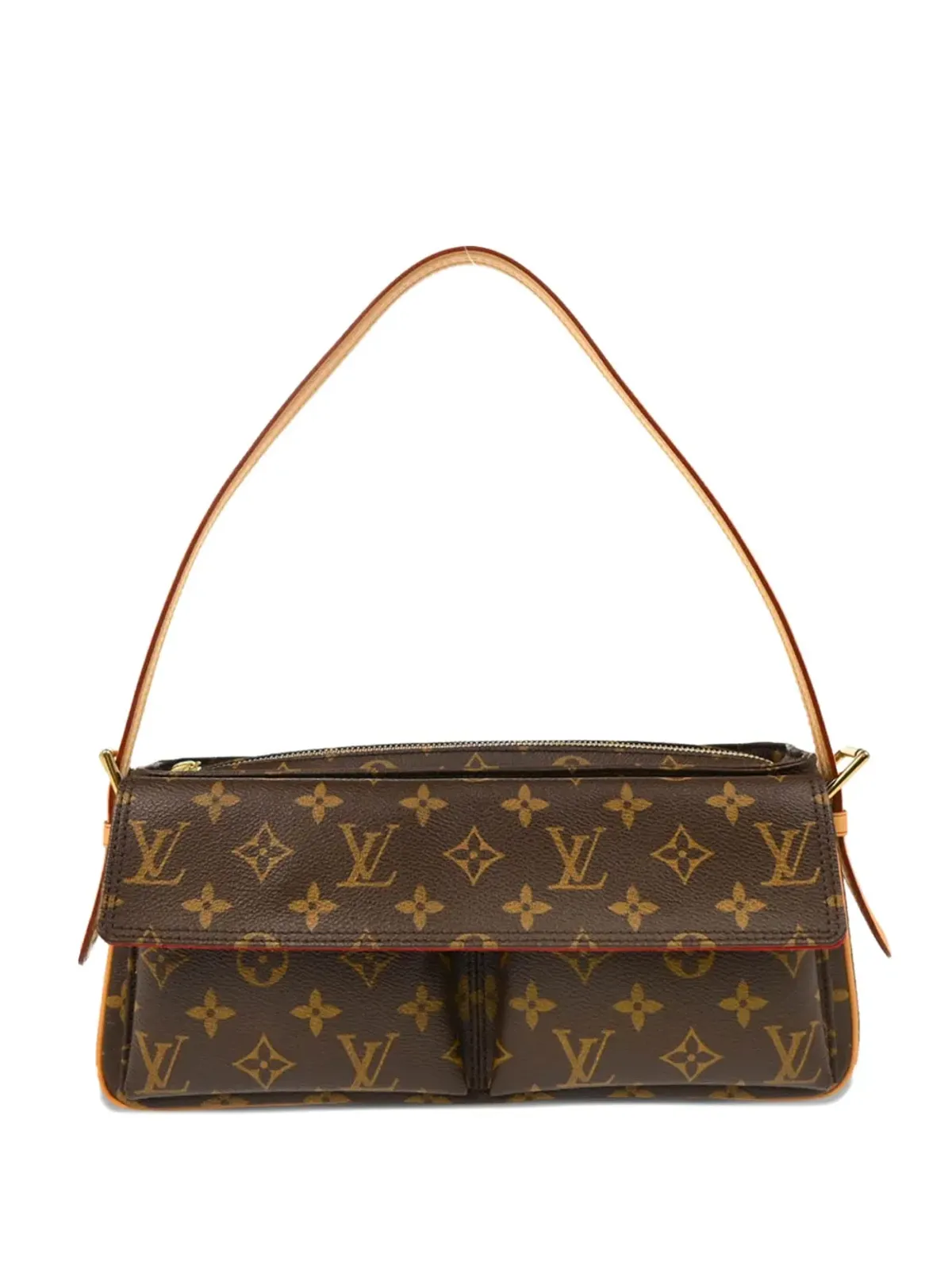 Louis Vuitton ビンテージ 2003 モノグラム Viva Cite MM ハンドバッグ ブラウン - 画像1