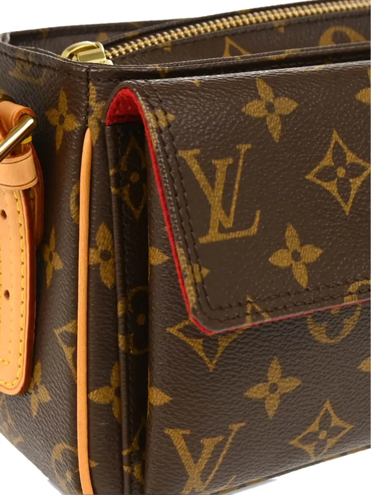 Louis Vuitton ビンテージ 2003 モノグラム Viva Cite MM ハンドバッグ ブラウン - 画像3