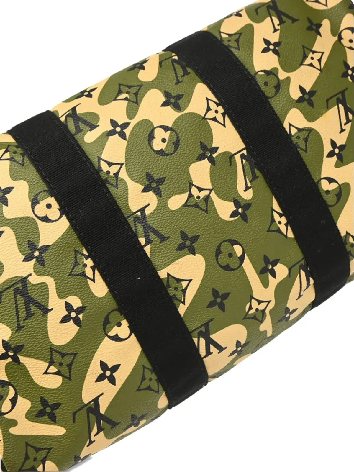 Louis Vuitton ビンテージ 2008 モノグラムカモフラージュ スピーディ35 ハンドバッグ グリーン - 画像5