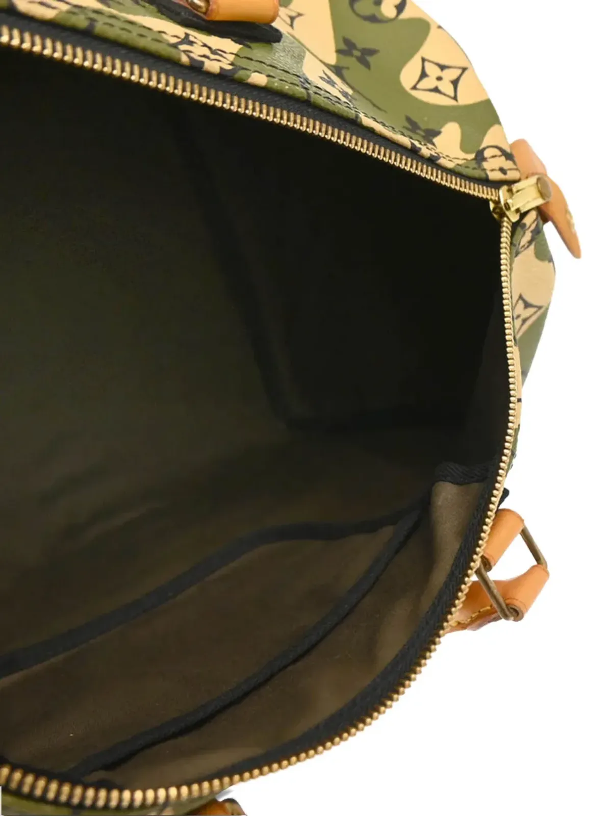 Louis Vuitton ビンテージ 2008 モノグラムカモフラージュ スピーディ35 ハンドバッグ グリーン - 画像4