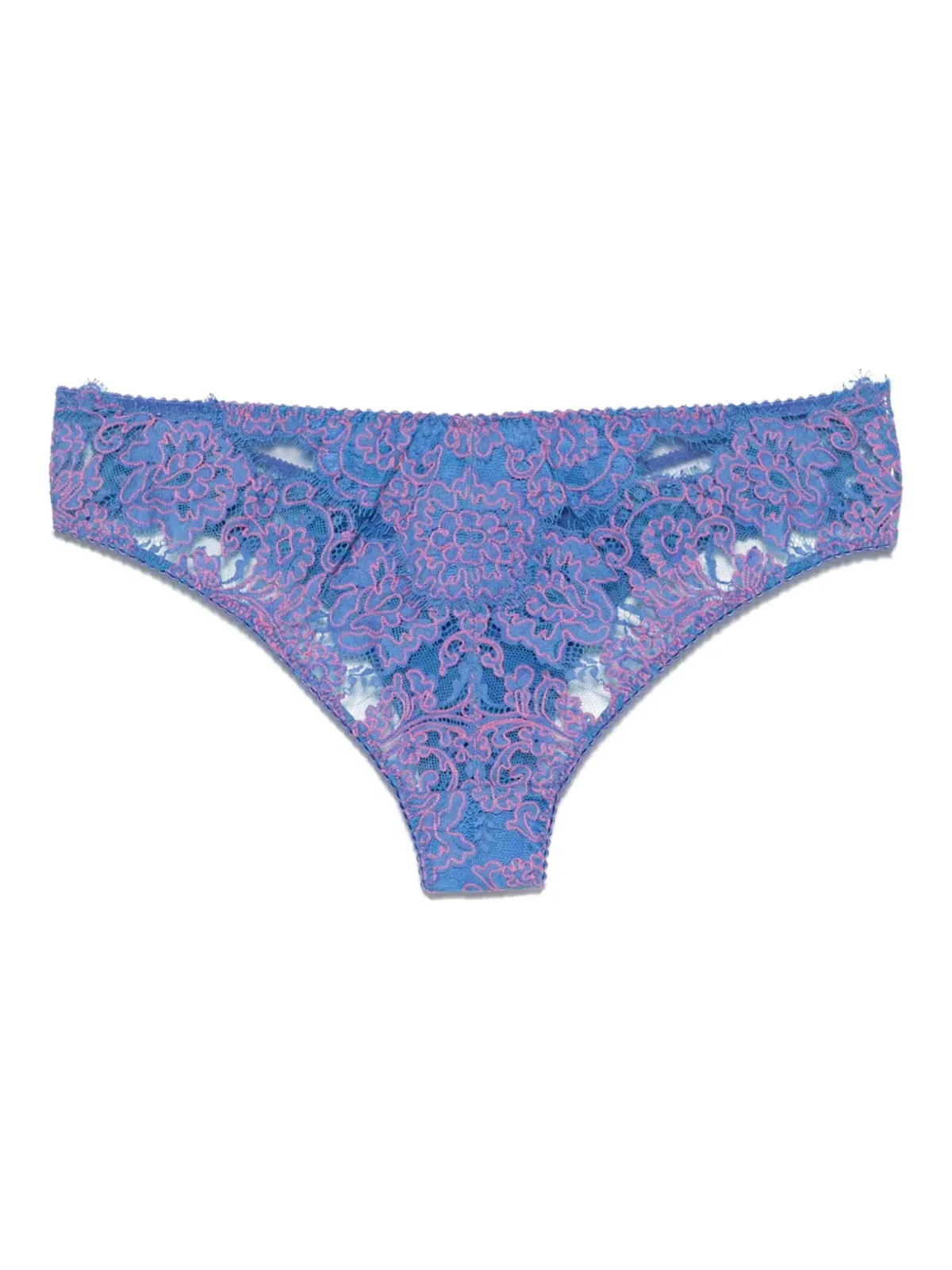 Agent Provocateur 刺繍レースブリーフ ブルー - 画像2