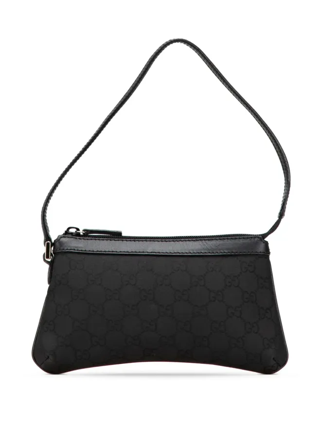 Gucci Pre-Owned Gucci ビンテージ 2000-2015 GGナイロン ショルダーバッグ ブラックの商品画像