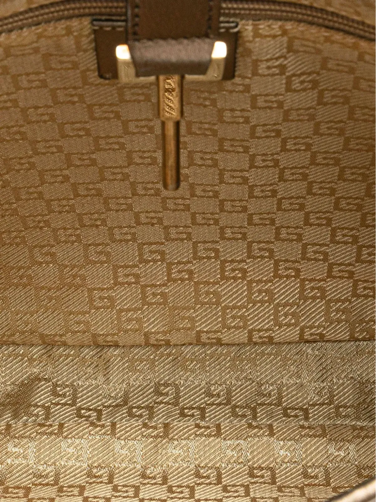 Gucci ビンテージ ジャッキー ショルダーバッグ ブラウン - 画像4