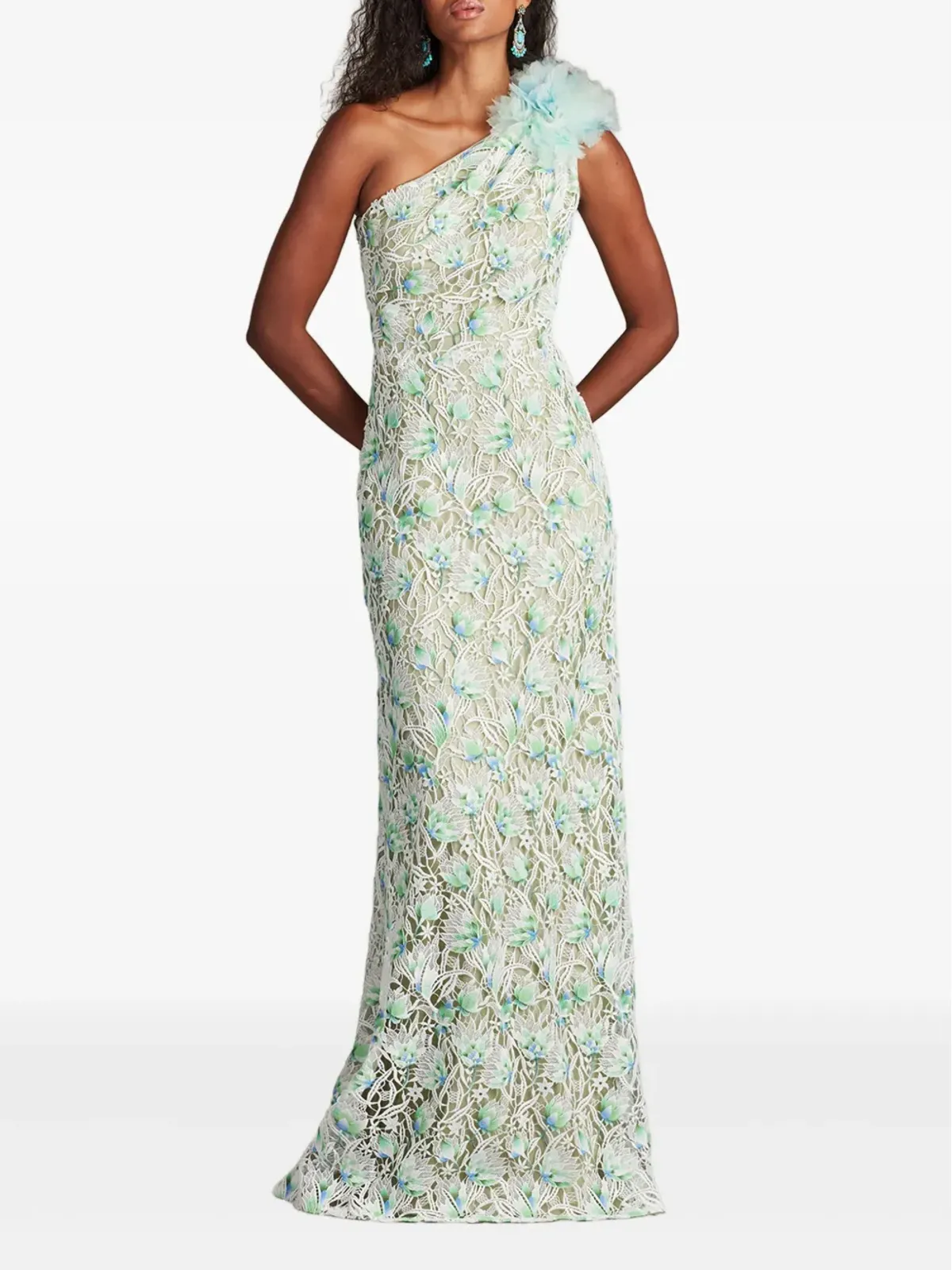 Tadashi Shoji 花柄モチーフドレス - 画像2