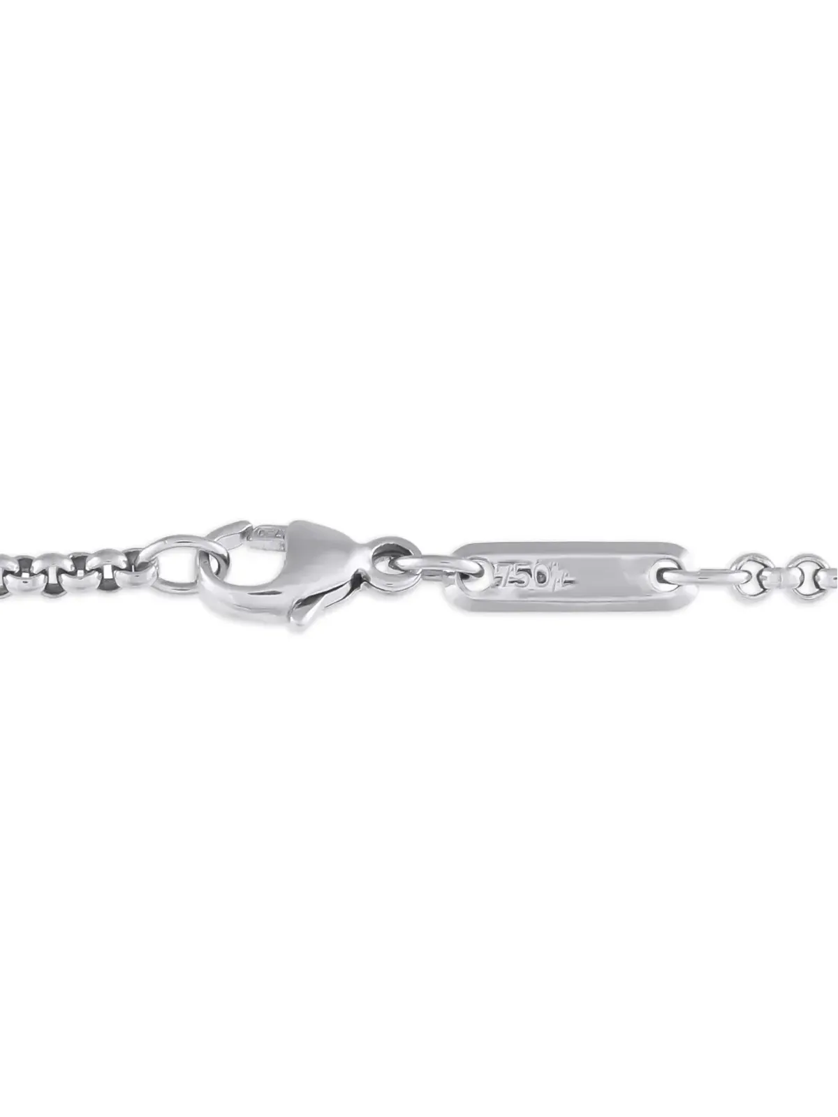 Chopard Pre-Owned 18Kホワイトゴールド ダイヤモンドとヘマタイト ペンダントネックレス - シルバー - 画像4
