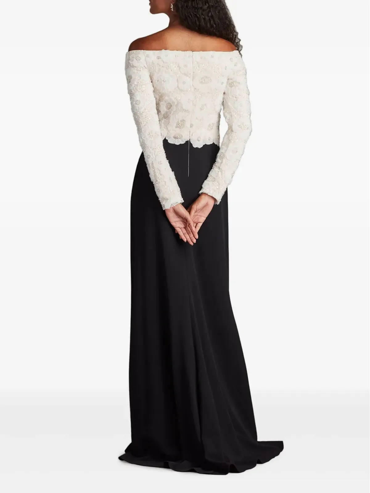 Tadashi Shoji レースインセット マキシドレス - White - 画像3