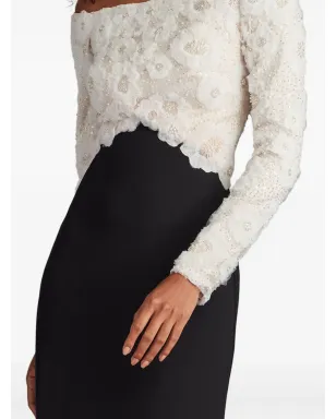 Tadashi Shoji レースインセット マキシドレス - White - サムネイル4