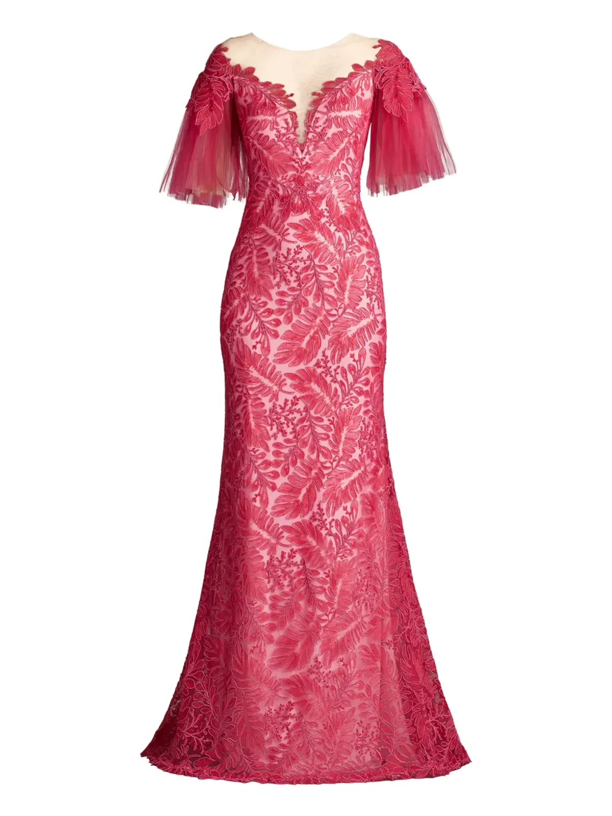 Tadashi Shoji Ryn 刺繍チュールドレス - 画像1