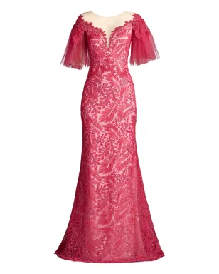Tadashi Shoji Ryn 刺繍チュールドレス - サムネイル1