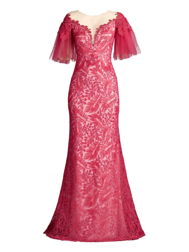 Tadashi Shoji Tadashi Shoji Ryn 刺繍チュールドレスの商品画像