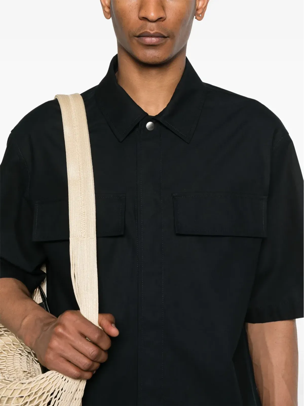 JIL SANDER+ 撥水シャツ ブルー - 画像5