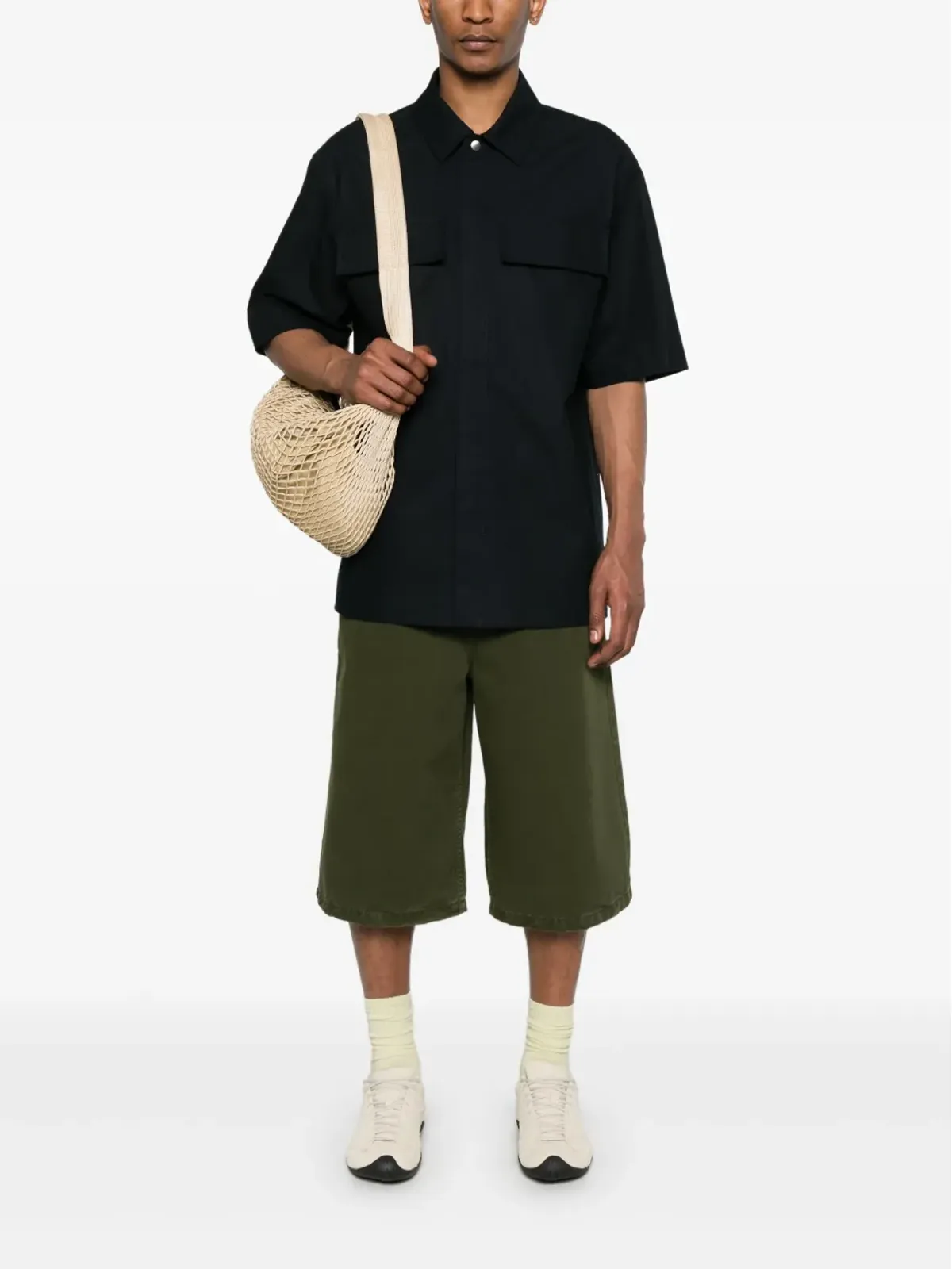 JIL SANDER+ 撥水シャツ ブルー - 画像2