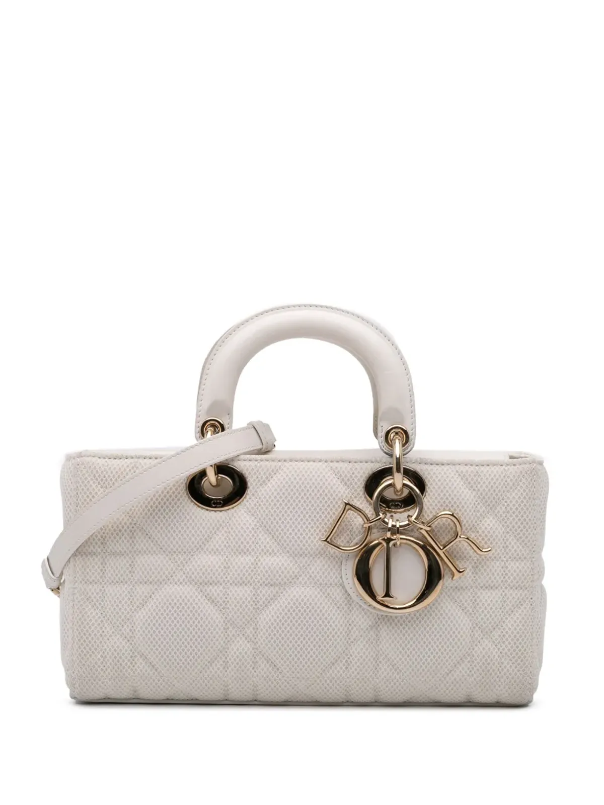 Christian Dior ビンテージ 2000-2024 Medium Technical Fabric Macrocannage Lady D Joy サッチェル - 画像1