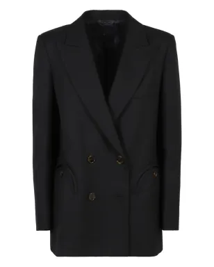 Blazé Milano バージンウールブレザー ブルー - サムネイル1