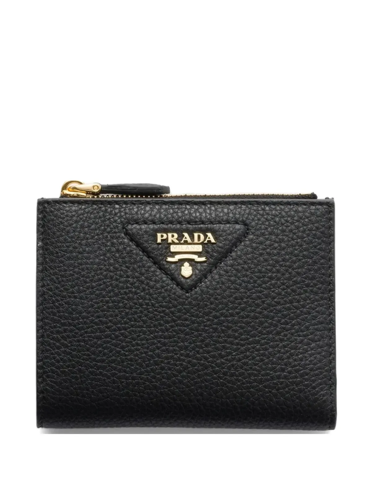 Prada 小型テクスチャードレザーウォレット - 画像1