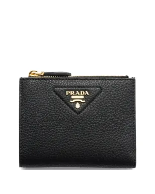 Prada 小型テクスチャードレザーウォレット - サムネイル1