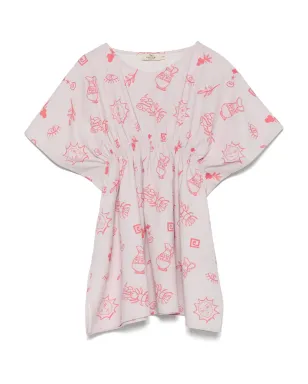 Andorine 夏柄プリントドレス - サムネイル1