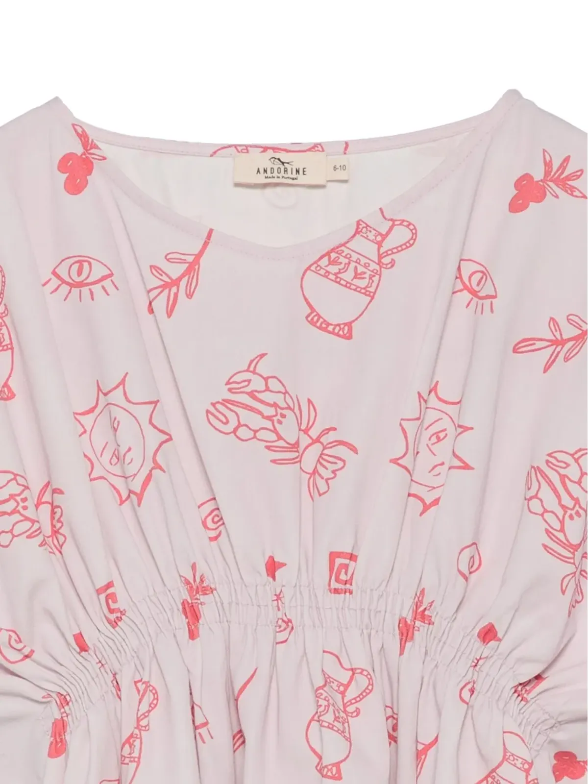 Andorine 夏柄プリントドレス - 画像3