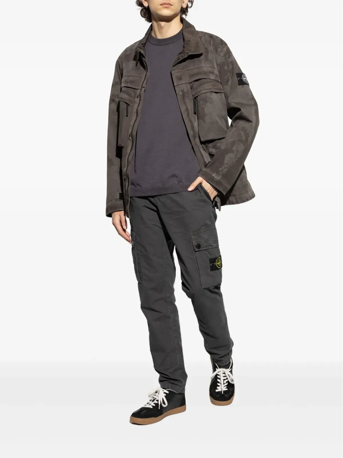 Stone Island ラグランスリーブ ジャンパー - グレー - 画像2