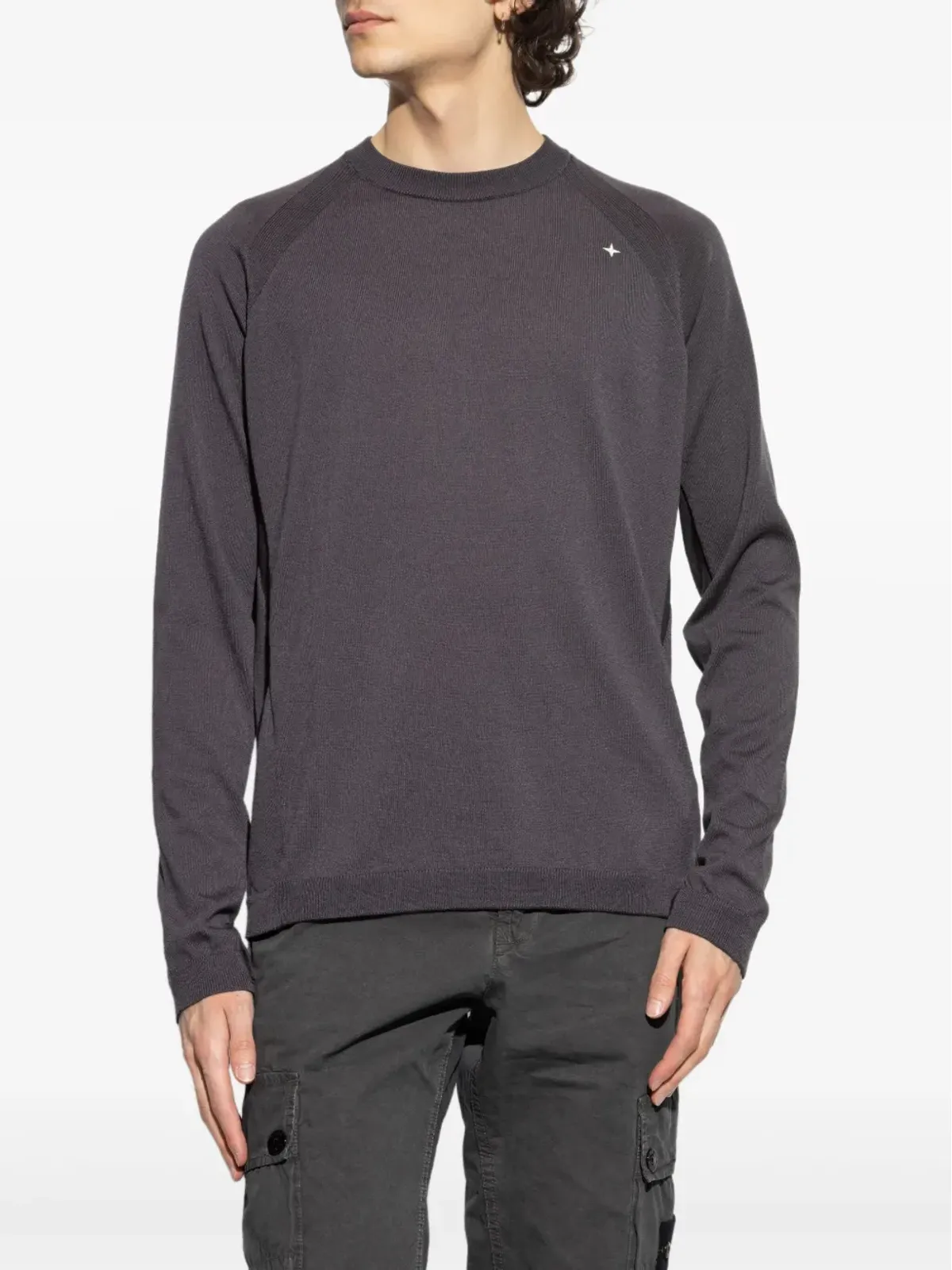 Stone Island ラグランスリーブ ジャンパー - グレー - 画像3